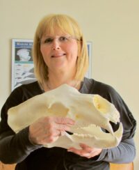 Susan with bear-skull